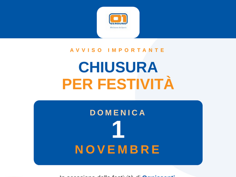 Chiusura Impianto 1 novembre